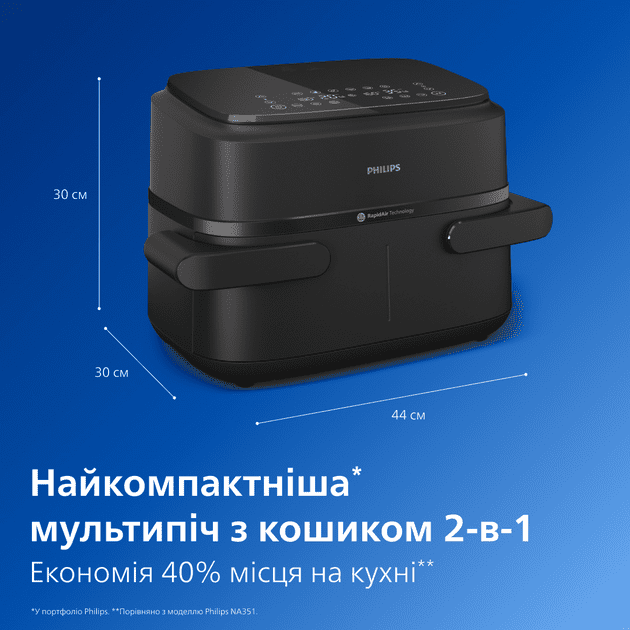 Мультипечь (аэрофритюрница) Philips NA150/00  Фото №6