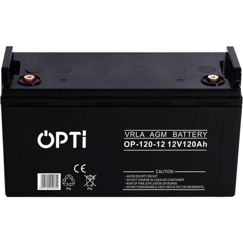 Аккумулятор для ИБП/инвертора Volt Polska OPTI AGM 12V 120 Ah (6AKUV120AG)