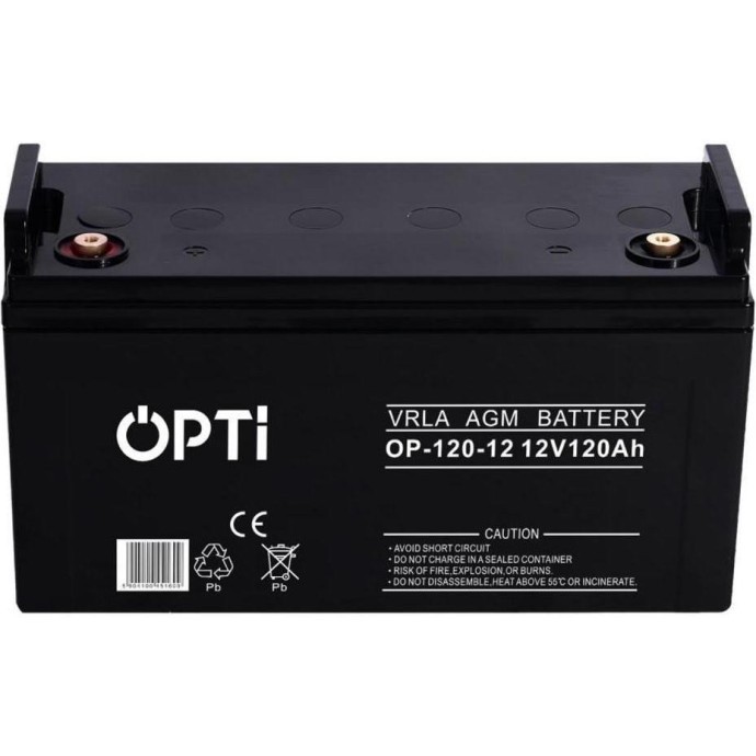 Акумулятор для ДБЖ/інвертора Volt Polska OPTI AGM 12V 120 Ah (6AKUV120AG)