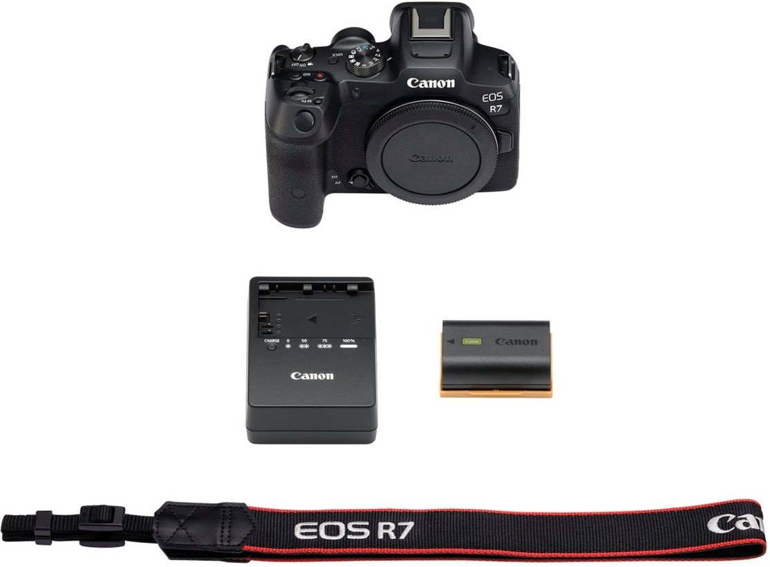 Бездзеркальний фотоапарат Canon EOS R7 body + Adapter EF-RF (5137C018)  Фото №0