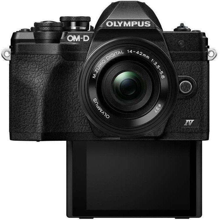 Бездзеркальний фотоапарат Olympus OM-D E-M10 Mark IV kit (14-42mm) Black  Фото №0