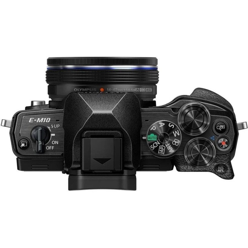 Бездзеркальний фотоапарат Olympus OM-D E-M10 Mark IV kit (14-42mm) Black  Фото №2