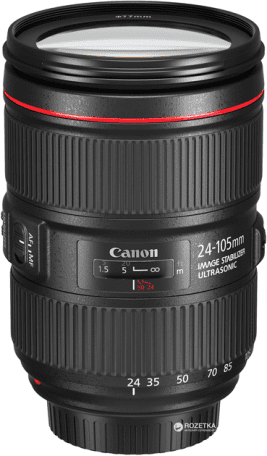 Универсальный объектив Canon EF 24-105mm f/4L II IS USM (1380C005)  Фото №3