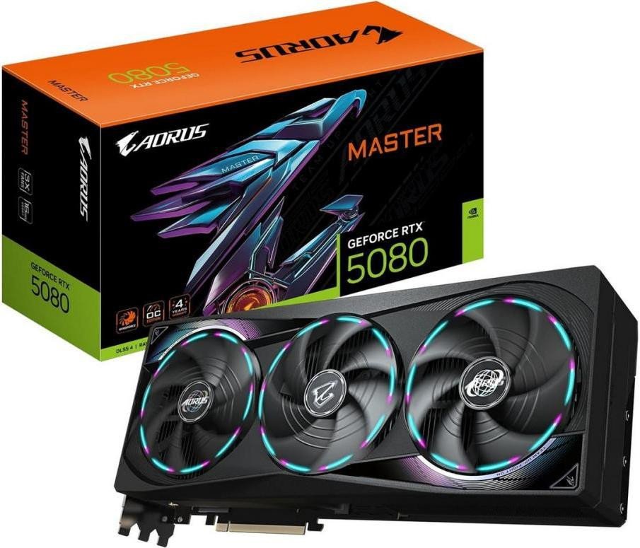 Видеокарта GIGABYTE AORUS GeForce RTX 5080 MASTER 16G (GV-N5080AORUS M-16GD)  Фото №7
