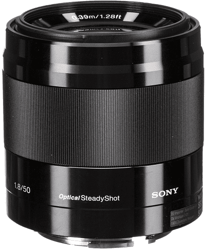 Стандартный объектив Sony SEL50F18B 50mm f/1,8 black (SEL50F18B)  Фото №0
