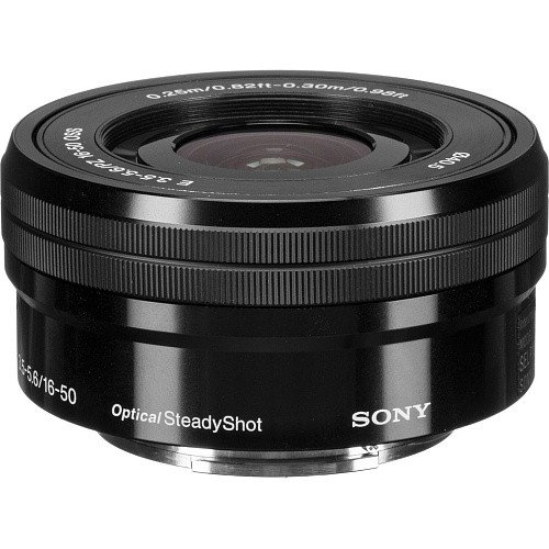 Универсальный объектив Sony SELP1650 PZ 16-50mm f/3,5-5,6 OSS Black (no Box)  Фото №0