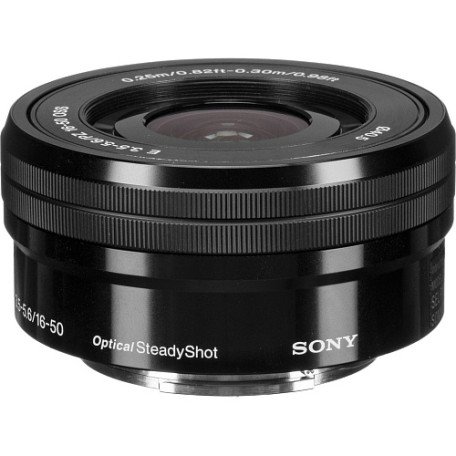 Универсальный объектив Sony SELP1650 PZ 16-50mm f/3,5-5,6 OSS Black (no Box)  Фото №0