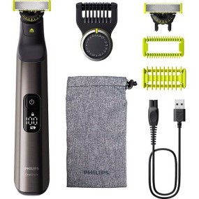 Тример для бороди та вусів/ Тример для тіла (бодігрумер) Philips OneBlade Pro 360 Face + Body QP6552/30