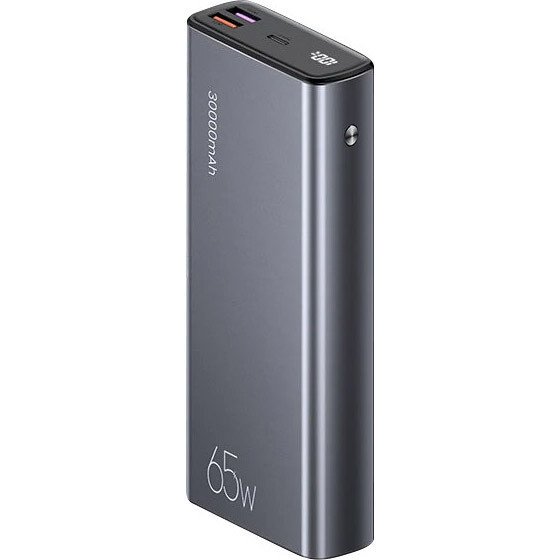 Внешний аккумулятор (павербанк) USAMS US-CD165 PB59 Dual QC3.0 + PD 65W Fast Charging Power Bank 30000mAh Black (US-CD165/US-SJ459)  Фото №0