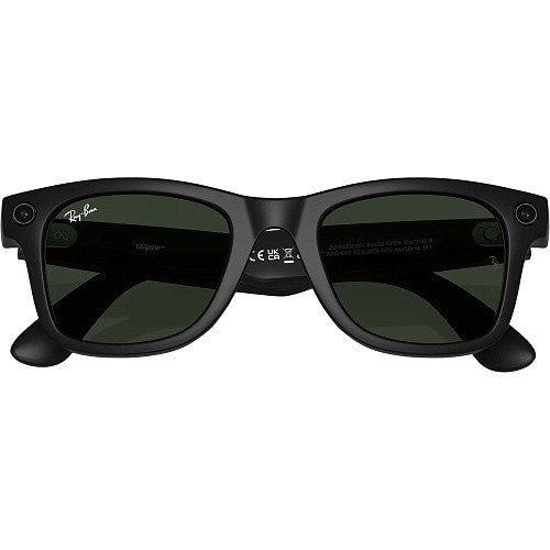 Смарт-очки Ray-Ban Meta Wayfarer Standard - Matte Black / Clear to Graphite Green Transitions (RW4006 601S1M 50-22)  Фото №4