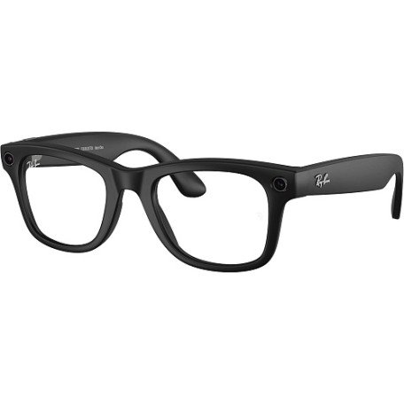 Смарт-очки Ray-Ban Meta Wayfarer Standard - Matte Black / Clear to Graphite Green Transitions (RW4006 601S1M 50-22)  Фото №1