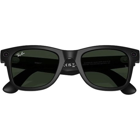 Смарт-очки Ray-Ban Meta Wayfarer Standard - Matte Black / Clear to Graphite Green Transitions (RW4006 601S1M 50-22)  Фото №4