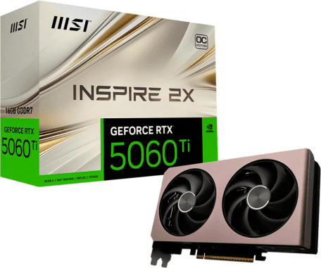 Видеокарта MSI GeForce RTX 5060 Ti 16G INSPIRE 2X OC  Фото №3