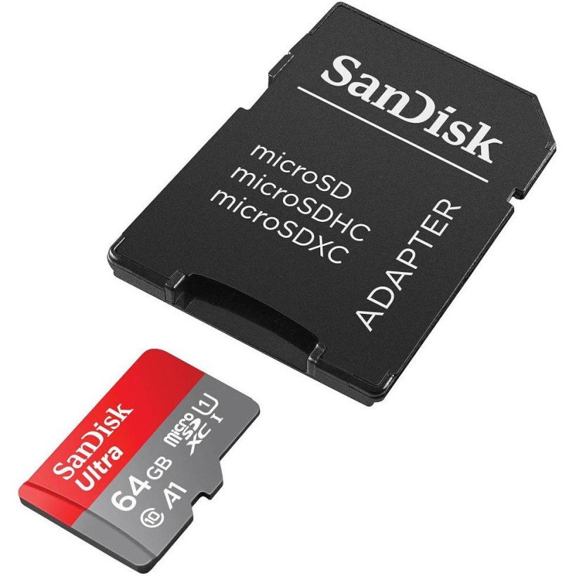 Карта пам&#039;яті SanDisk 64 GB microSDXC UHS-I A1 Class 10 Ultra (SDSQUAB-064G-GN6MA)  Фото №1