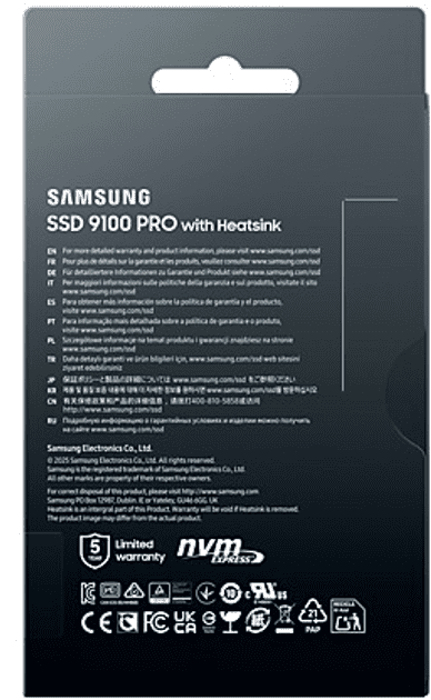 SSD накопичувач Samsung 9100 PRO 4 TB with Heatsink (MZ-VAP4T0CW)  Фото №9