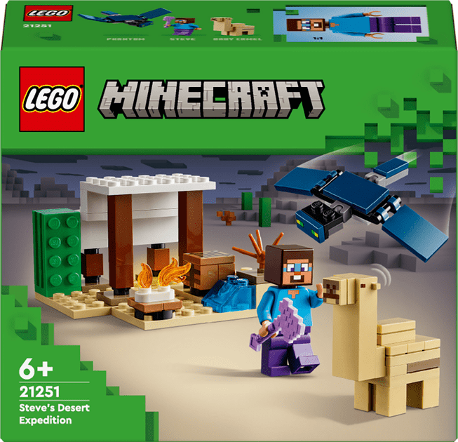 Блочный конструктор LEGO Minecraft Экспедиция Стива в пустыню (21251)