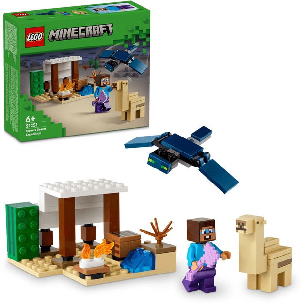 Блочный конструктор LEGO Minecraft Экспедиция Стива в пустыню (21251)  Фото №7
