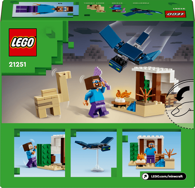 Блочный конструктор LEGO Minecraft Экспедиция Стива в пустыню (21251)  Фото №8