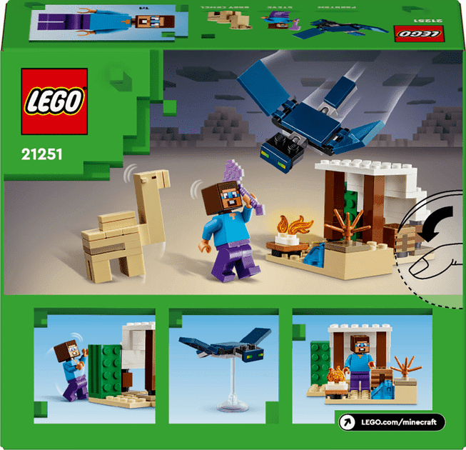 Блочный конструктор LEGO Minecraft Экспедиция Стива в пустыню (21251)  Фото №8