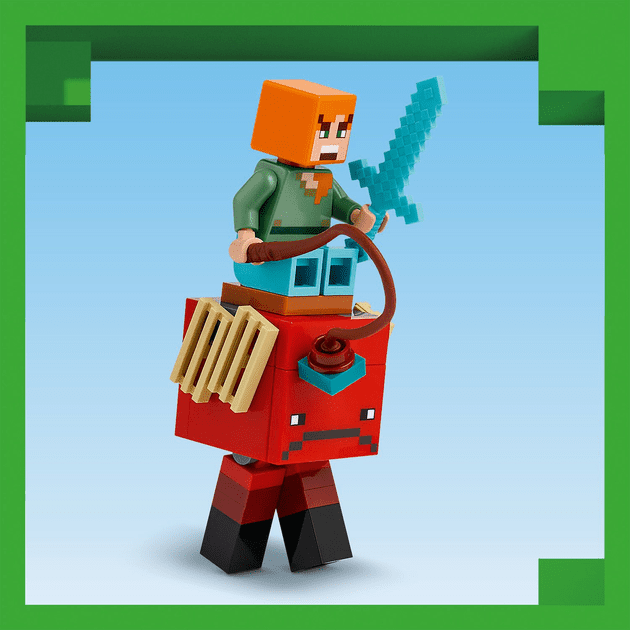 Блоковый конструктор LEGO Minecraft Битва со скамьей в Незере (21266)  Фото №4