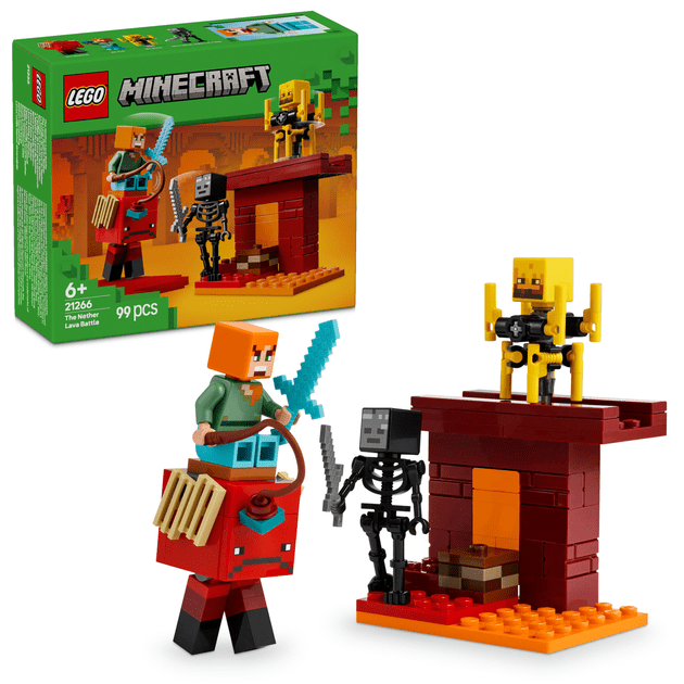 Блоковый конструктор LEGO Minecraft Битва со скамьей в Незере (21266)  Фото №7