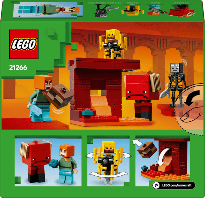 Блоковий конструктор LEGO Minecraft Битва з лавою у Незері (21266)  Фото №8