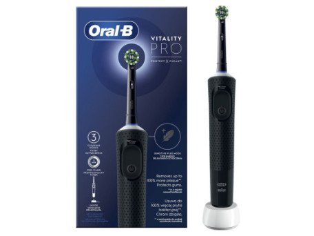 Электрическая зубная щетка Oral-B Vitality D103 PRO Protect X Clean D103.413.3 Black  Фото №0