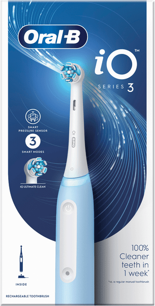 Электрическая зубная щетка Oral-B iO Series 3 iOG3.1A6.0 Ice Blue  Фото №1