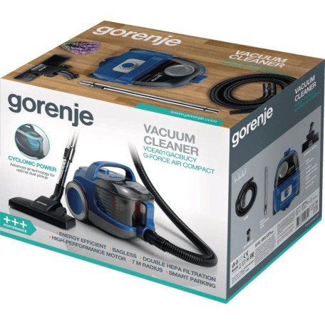 Пылесос безмешковый Gorenje VCEA01GACBUCY  Фото №3