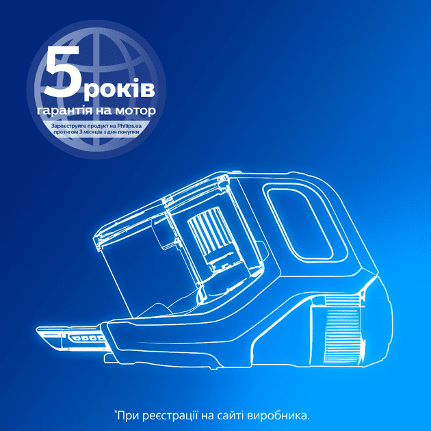 Вертикальний + ручний пилосос (2в1) Philips 3000 Series XC3133/01  Фото №10