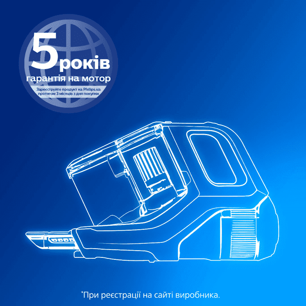 Вертикальный + ручной пылесос (2в1) Philips 3000 Series XC3133/01  Фото №10