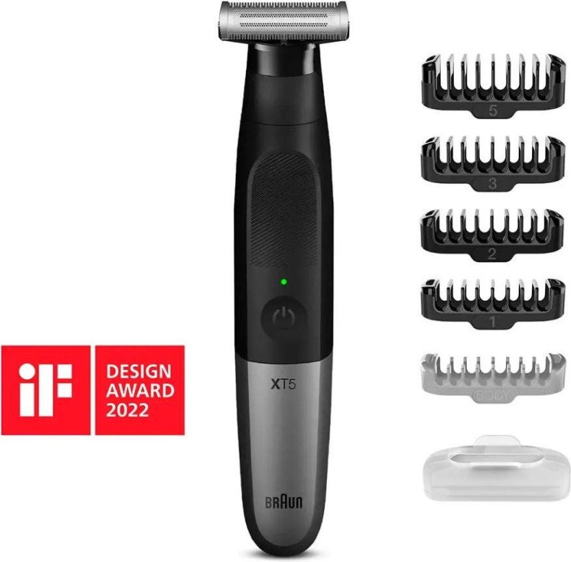 Триммер для бороды и усов/ Триммер для тела (бодигрумер) Braun Series X XT5100  Фото №1