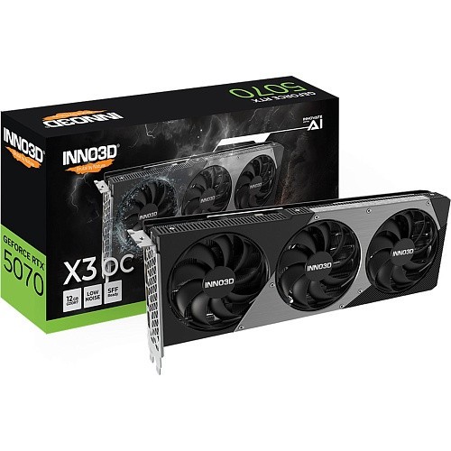 Видеокарта INNO3D GeForce RTX 5070 X3 OC (N50703-12D7X-195064L)  Фото №0