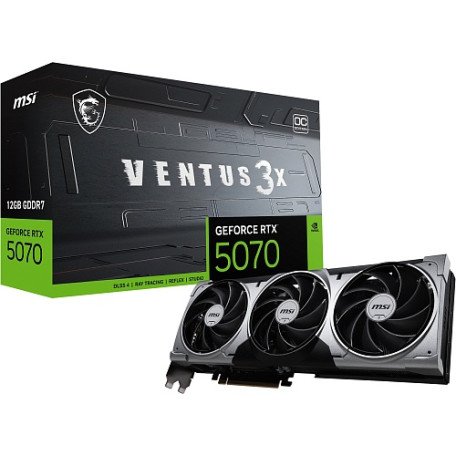 Відеокарта MSI GeForce RTX 5070 12G VENTUS 3X OC