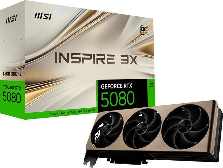 Видеокарта MSI GeForce RTX 5080 16G INSPIRE 3X OC  Фото №9