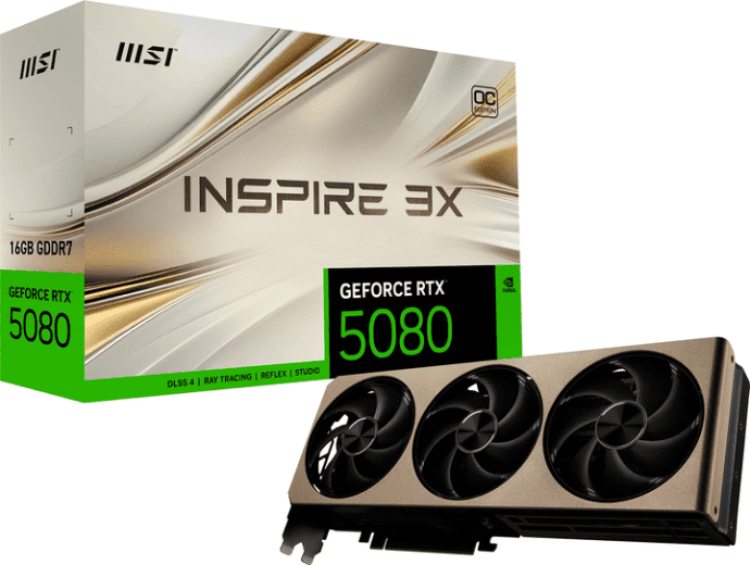 Відеокарта MSI GeForce RTX 5080 16G INSPIRE 3X OC  Фото №9