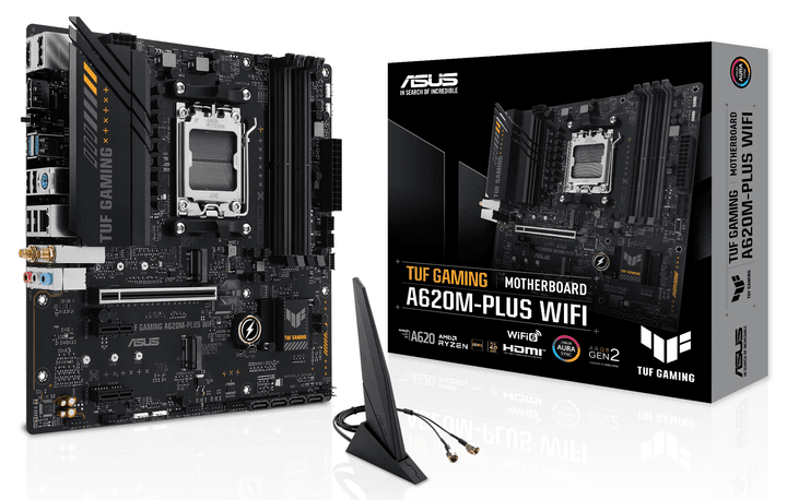 Материнська плата ASUS TUF GAMING A620M-PLUS WIFI  Фото №3