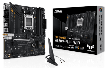 Материнська плата ASUS TUF GAMING A620M-PLUS WIFI  Фото №3
