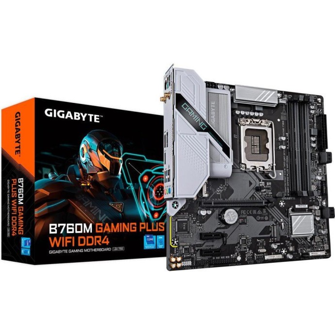 Материнская плата GIGABYTE B760M GAMING PLUS WIFI DDR4  Фото №2