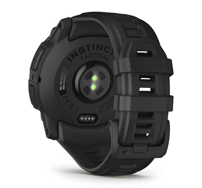 Смарт-годинник Garmin Instinct 3 50mm AMOLED Tactical Edition Black with Black Band (010-03020-50)  Фото №4