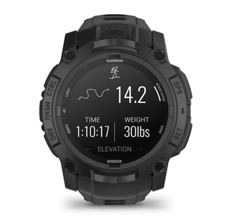 Смарт-годинник Garmin Instinct 3 50mm AMOLED Tactical Edition Black with Black Band (010-03020-50)  Фото №3