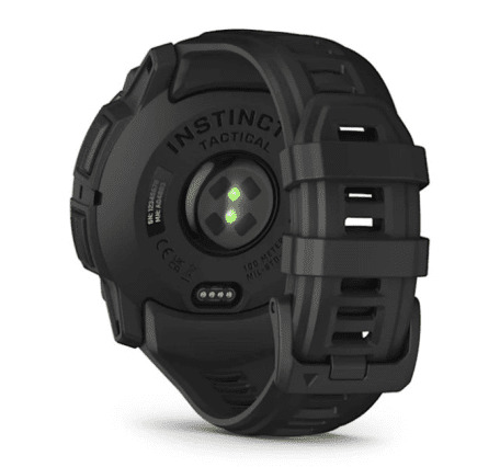 Смарт-годинник Garmin Instinct 3 50mm AMOLED Tactical Edition Black with Black Band (010-03020-50)  Фото №4