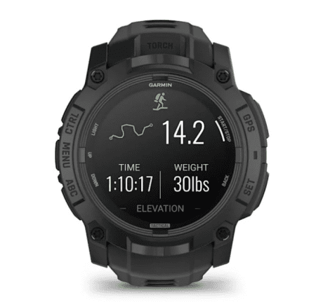 Смарт-часы Garmin Instinct 3 50mm AMOLED Tactical Edition Black with Black Band (010-03020-50)  Фото №3