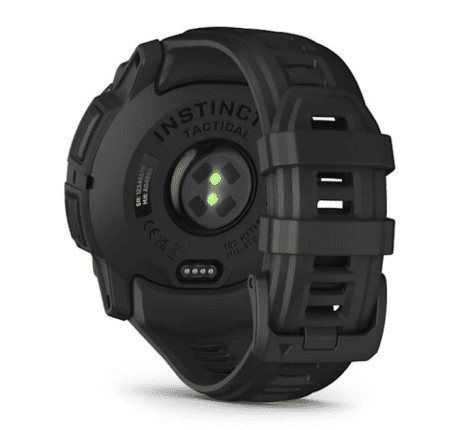 Смарт-часы Garmin Instinct 3 50mm AMOLED Tactical Edition Black with Black Band (010-03020-50)  Фото №4