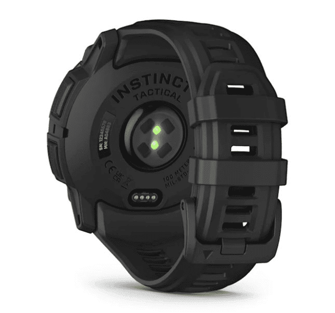 Смарт-часы Garmin Instinct 3 50mm AMOLED Tactical Edition Black with Black Band (010-03020-50)  Фото №4