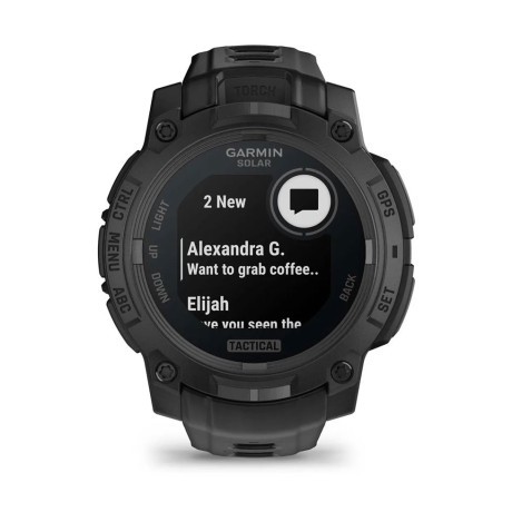 Смарт-годинник Garmin Instinct 3 45mm Solar Tactical Edition Black with Black Band (010-02934-50)