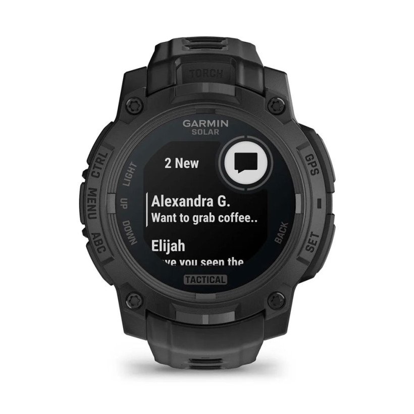Смарт-годинник Garmin Instinct 3 50mm Solar Tactical Edition Black with Black Band (010-02935-50)