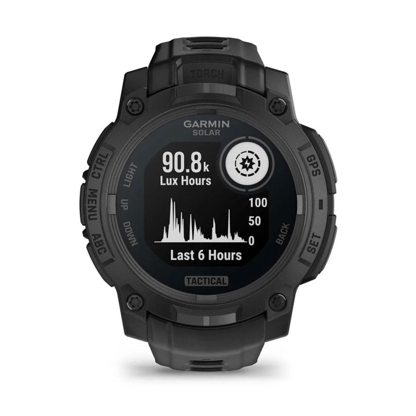 Смарт-годинник Garmin Instinct 3 50mm Solar Tactical Edition Black with Black Band (010-02935-50)  Фото №1