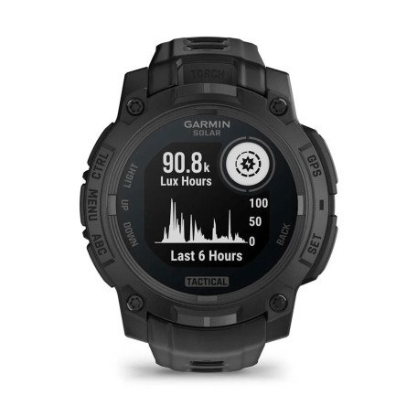 Смарт-годинник Garmin Instinct 3 50mm Solar Tactical Edition Black with Black Band (010-02935-50)  Фото №1