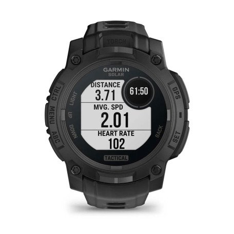 Смарт-годинник Garmin Instinct 3 50mm Solar Tactical Edition Black with Black Band (010-02935-50)  Фото №3